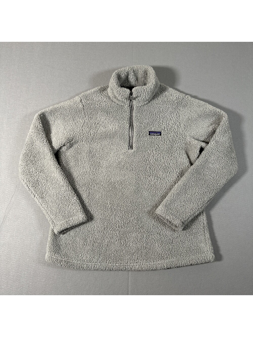 Patagonia Los Gatos Women’s XL Fleece 1/4 Zip Pullover Light Gray